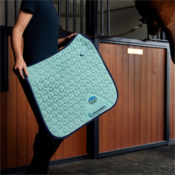 2026 WeatherBeeta Suede Elite Air-Tec Dressage Saddle Pad 1030346001 - Aqua